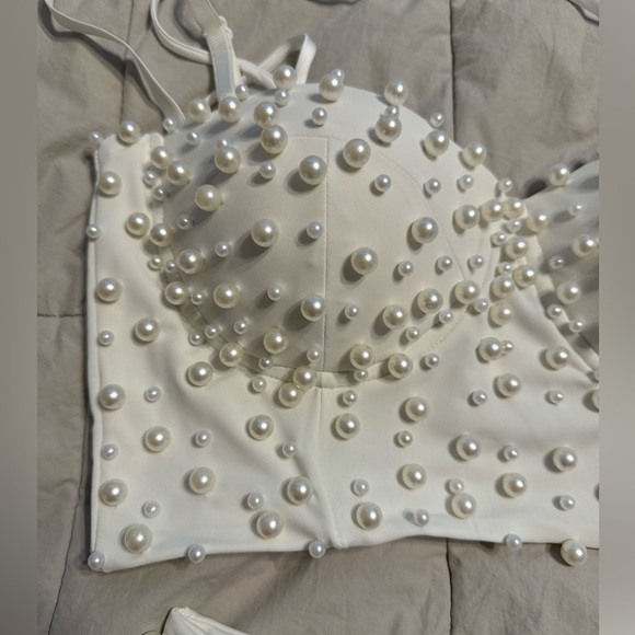 VOIR bridal two piece body suit - Picture 5 of 10